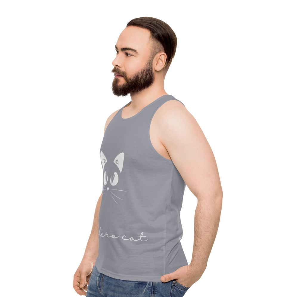 Superhero Unisex Tank Top - men side