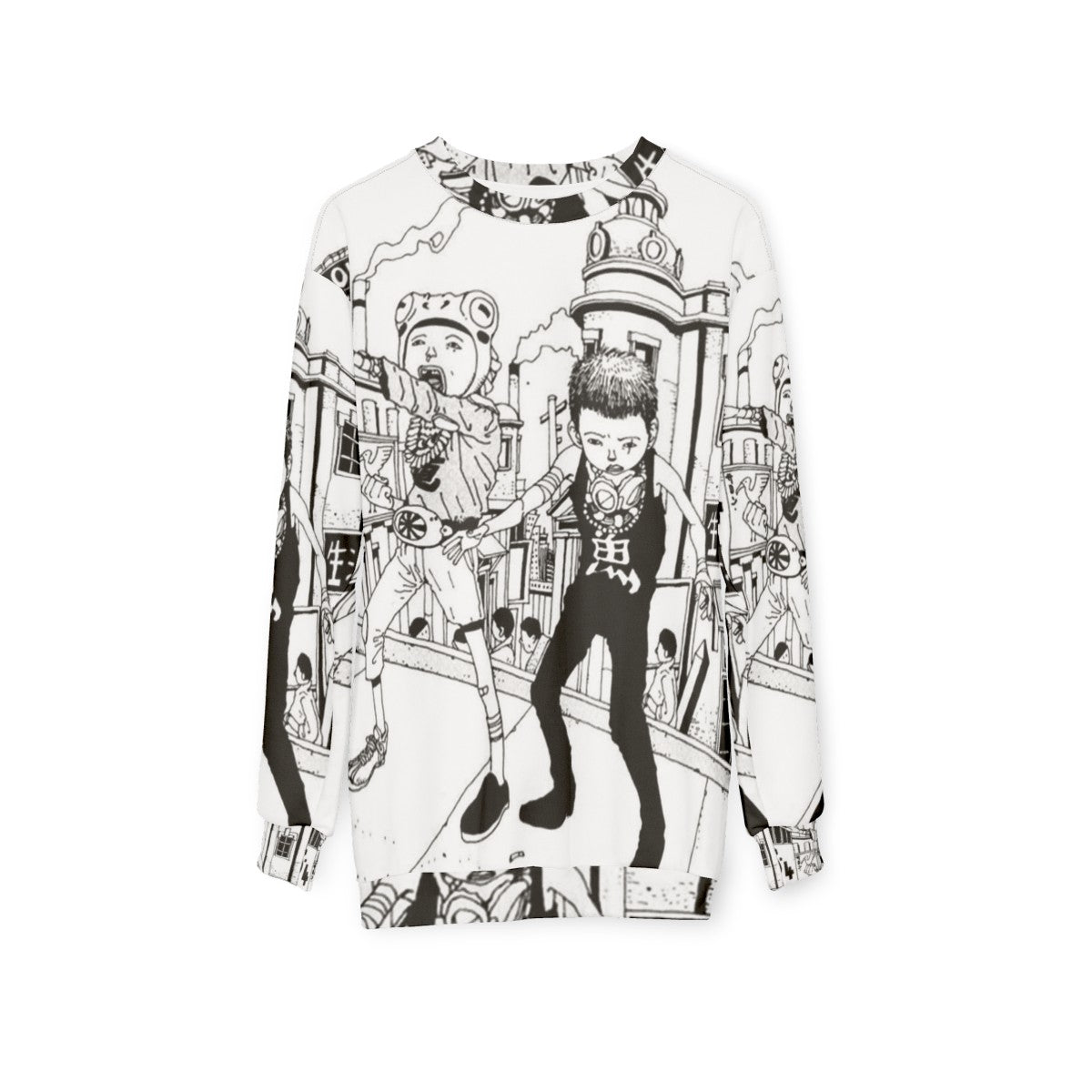 Tekkonkinkreet urban fantasy graphic sweatshirt - hanging