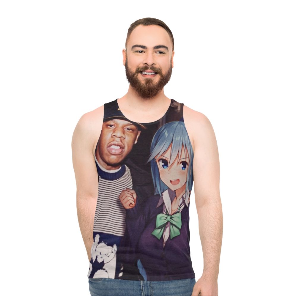 Jay Z x Aqua Anime Unisex Tank Top - men