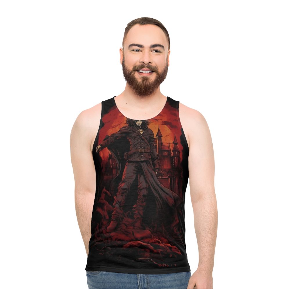 Trevor Belmont Castlevania video game fanart unisex tank top - men