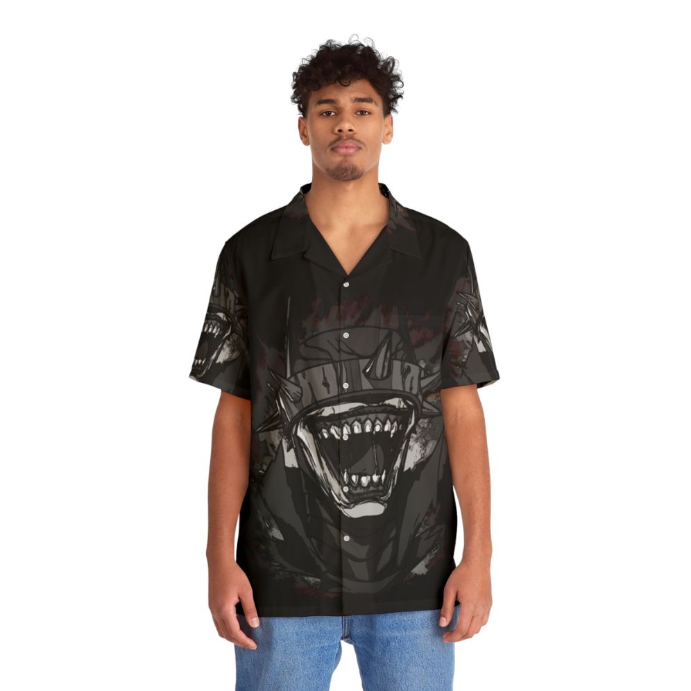 Dark Noir Batman Who Laughs Hawaiian Shirt - People Front