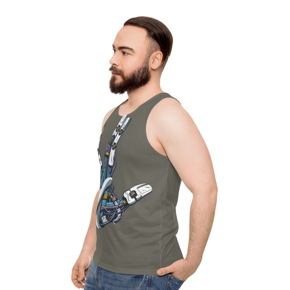 Star Trek Vulcan Salute Unisex Tank Top - men side