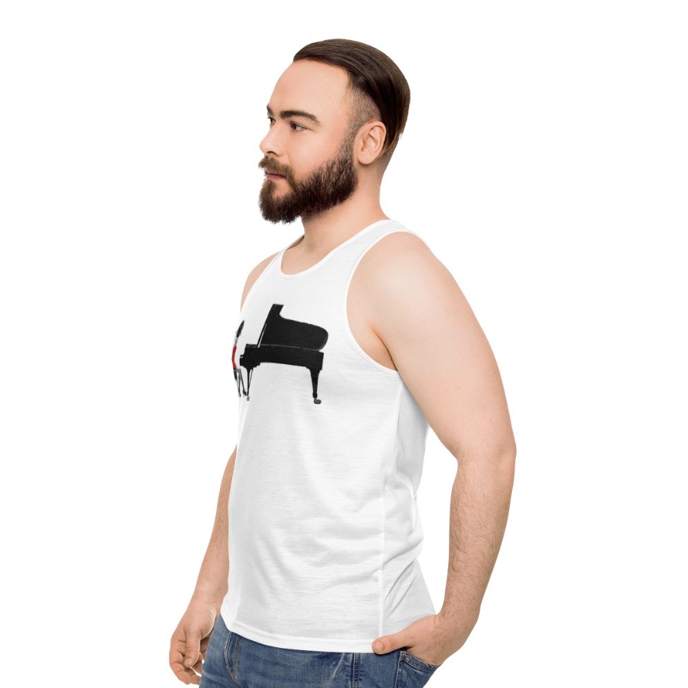 Yuja Wang Classical Piano Unisex Tank Top - men side