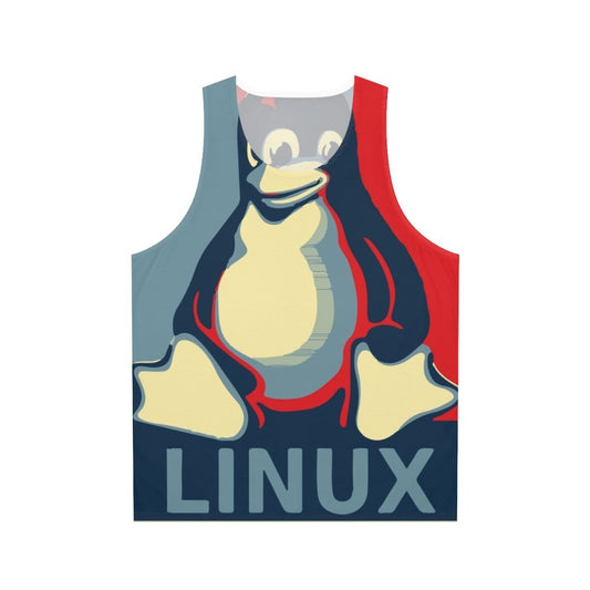 Linux Tux Penguin Obama Unisex Tank Top