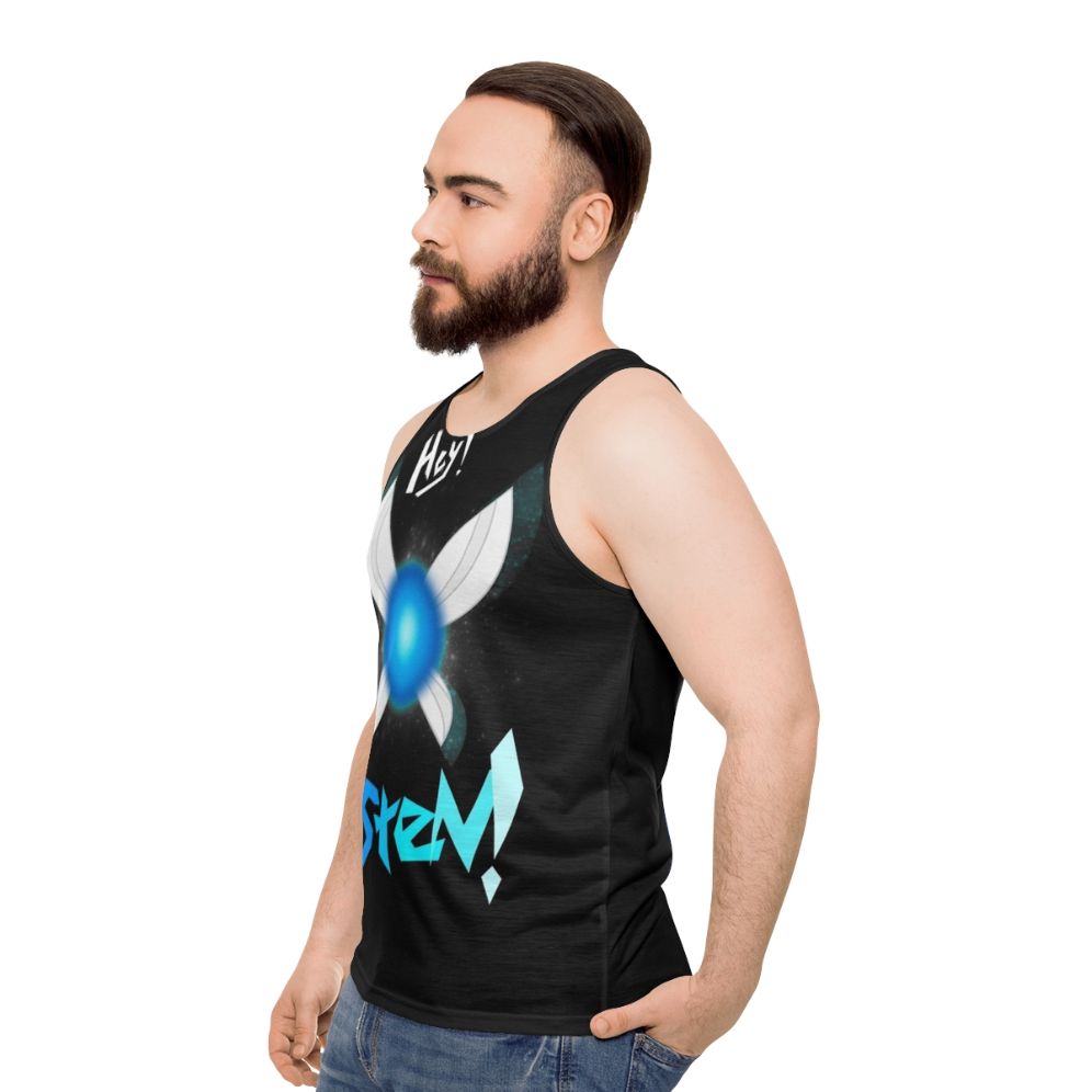 "The Legend of Zelda Navi 'Hey Listen' Unisex Tank Top" - men side