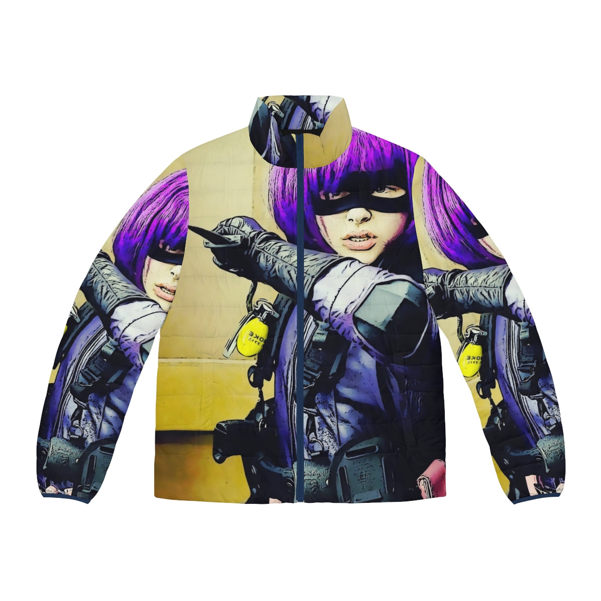 Hitgirl 2 Puffer Jacket featuring Chloe Grace Moretz as the kickass superhero