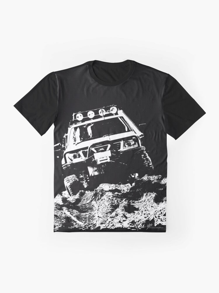 Nissan Patrol GU 4x4 Graphic T-Shirt - Flat lay