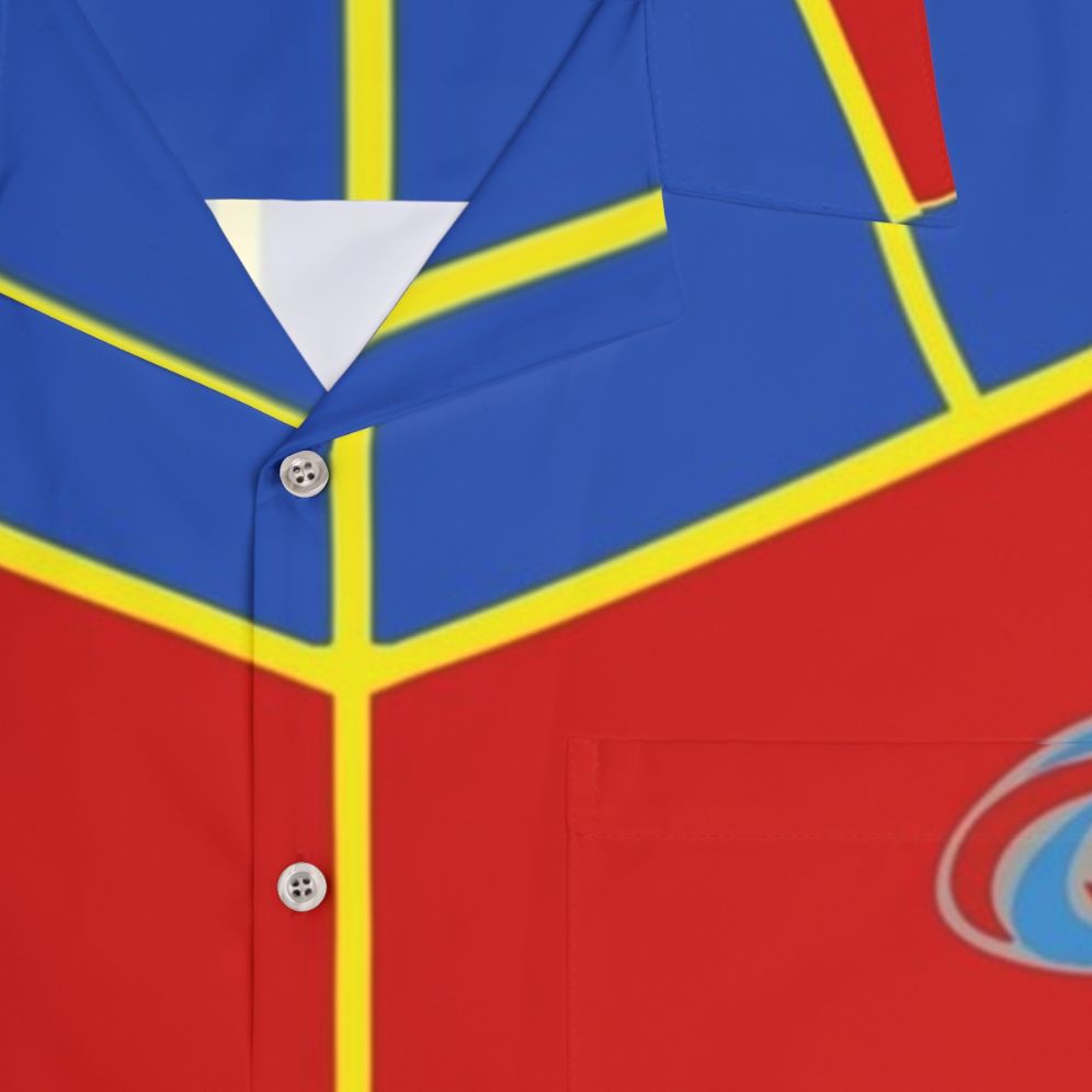 Captain Man Vest Hawaiian Shirt for Henry Danger Fans - Detail