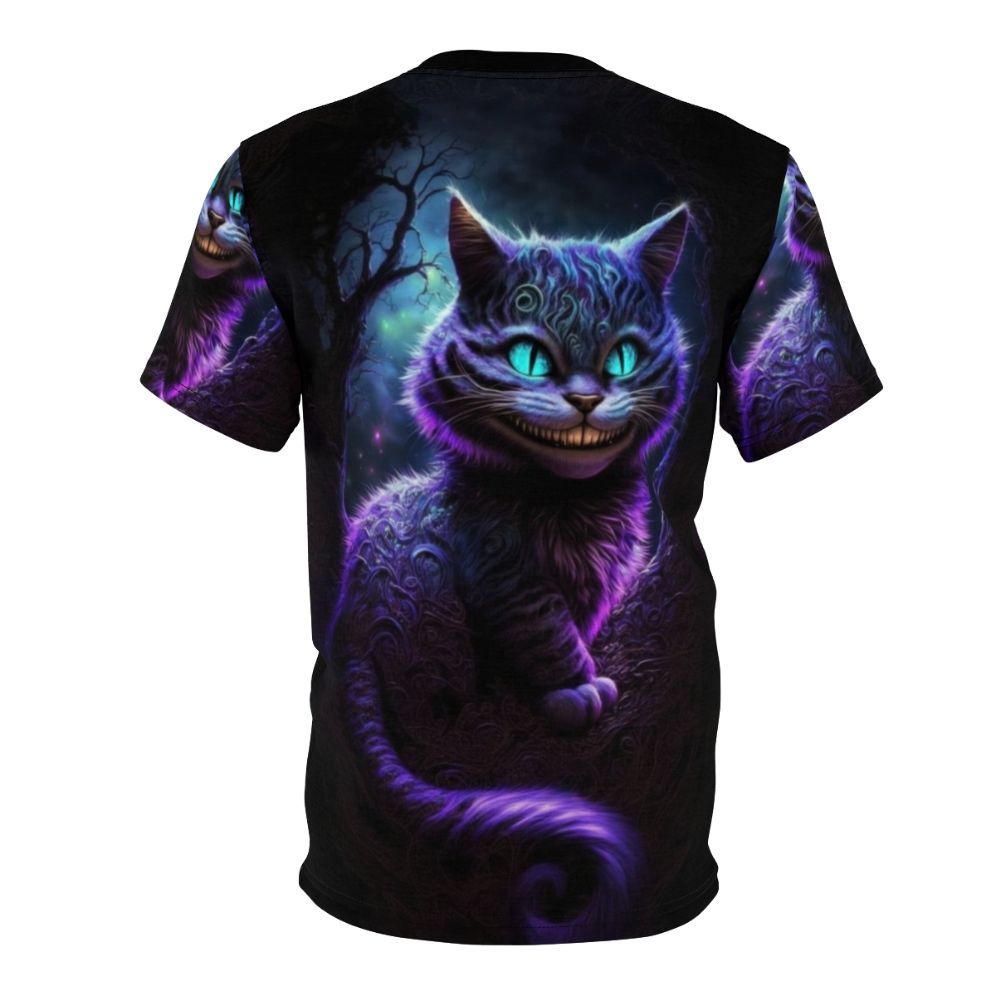 Cheshire Cat abstract art design on a high-quality t-shirt - Back