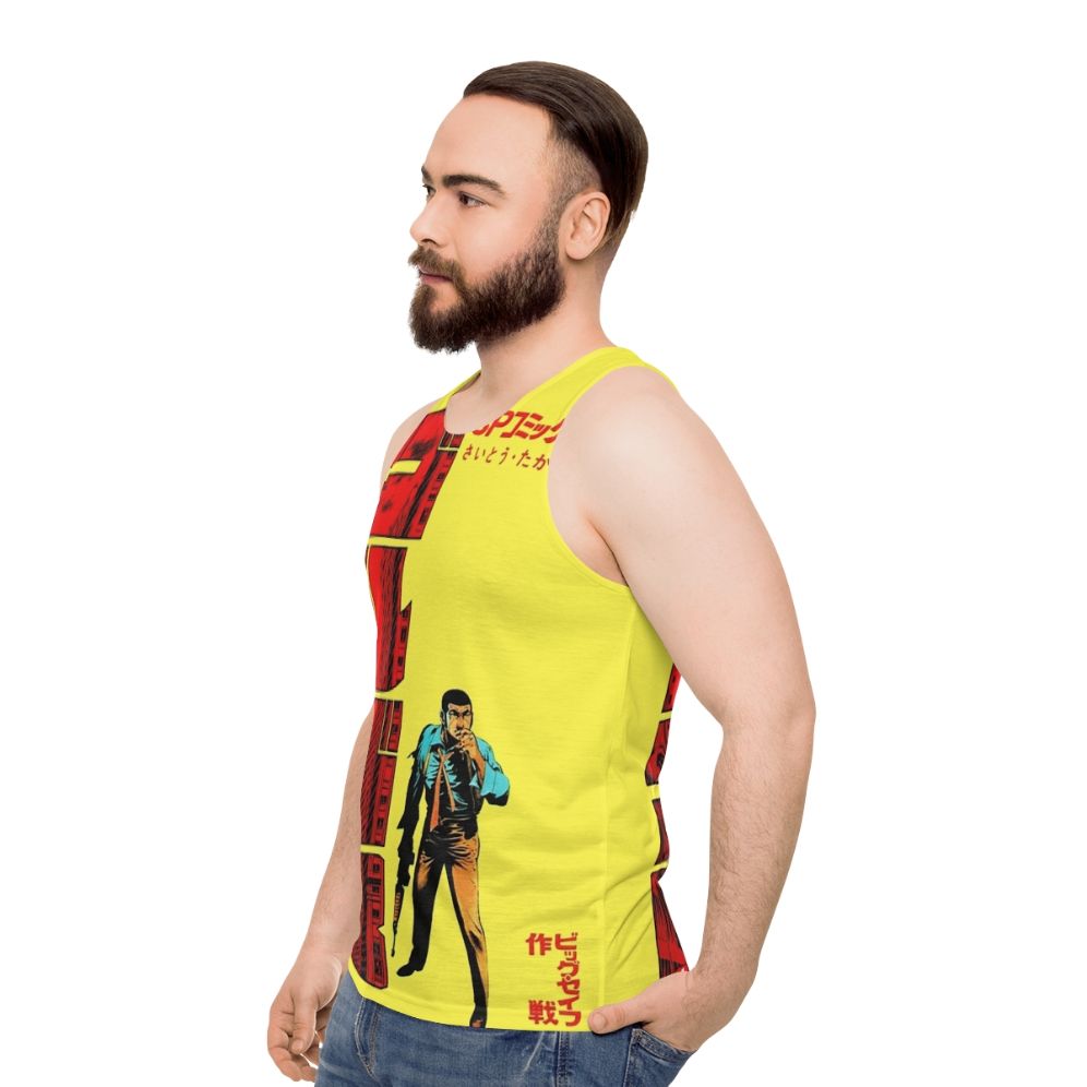 Golgo 13 manga inspired unisex tank top - men side