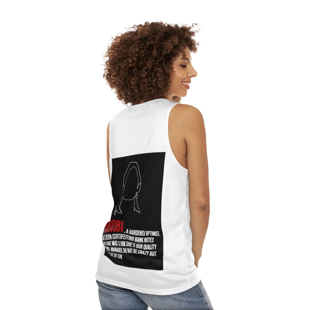 Nairobi House of Money Unisex Tank Top - women back