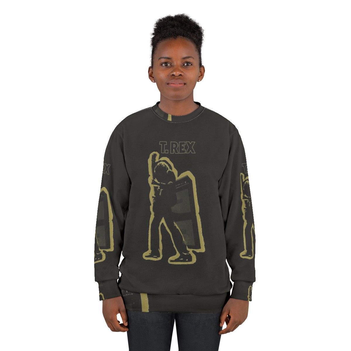 Electric Warrior sweatshirt featuring classic T Rex band logo and imagery - women