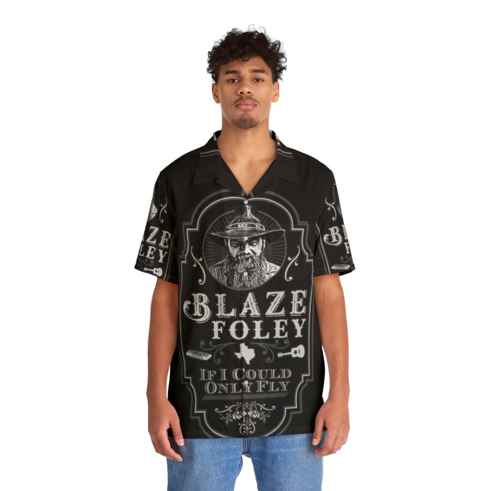 Blaze Foley Tribute "If I Could Only Fly" Hawaiian Shirt - People Front