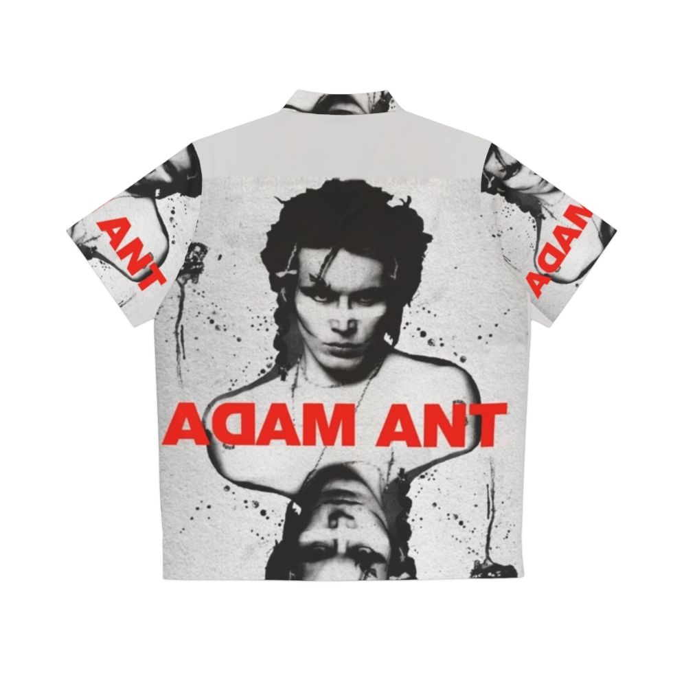 Adam Ant Hawaiian Shirt with Ace Playing Card Design - Back