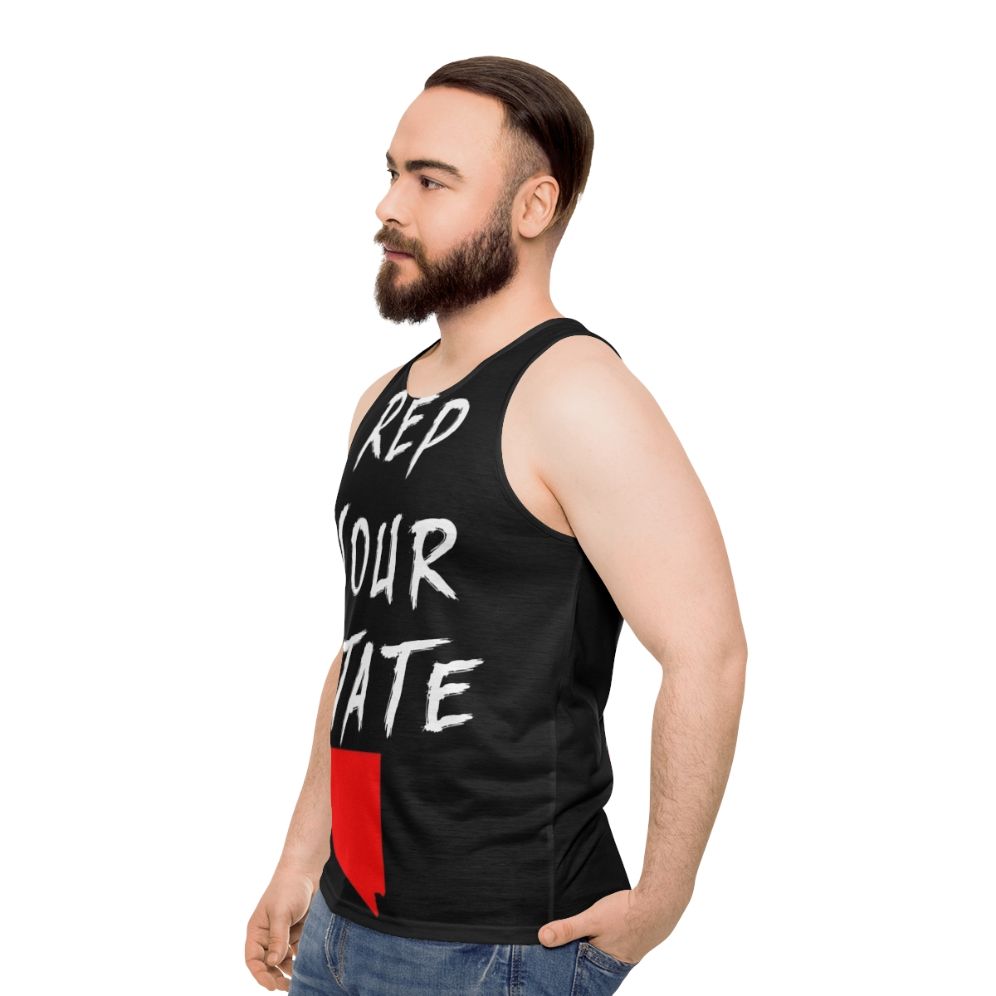 Nevada state pride unisex tank top - men side