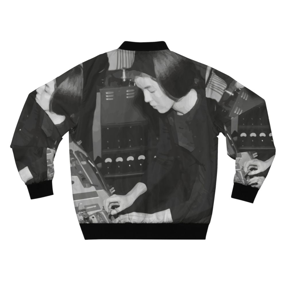 Delia Derbyshire inspired electronic music bomber jacket - Back