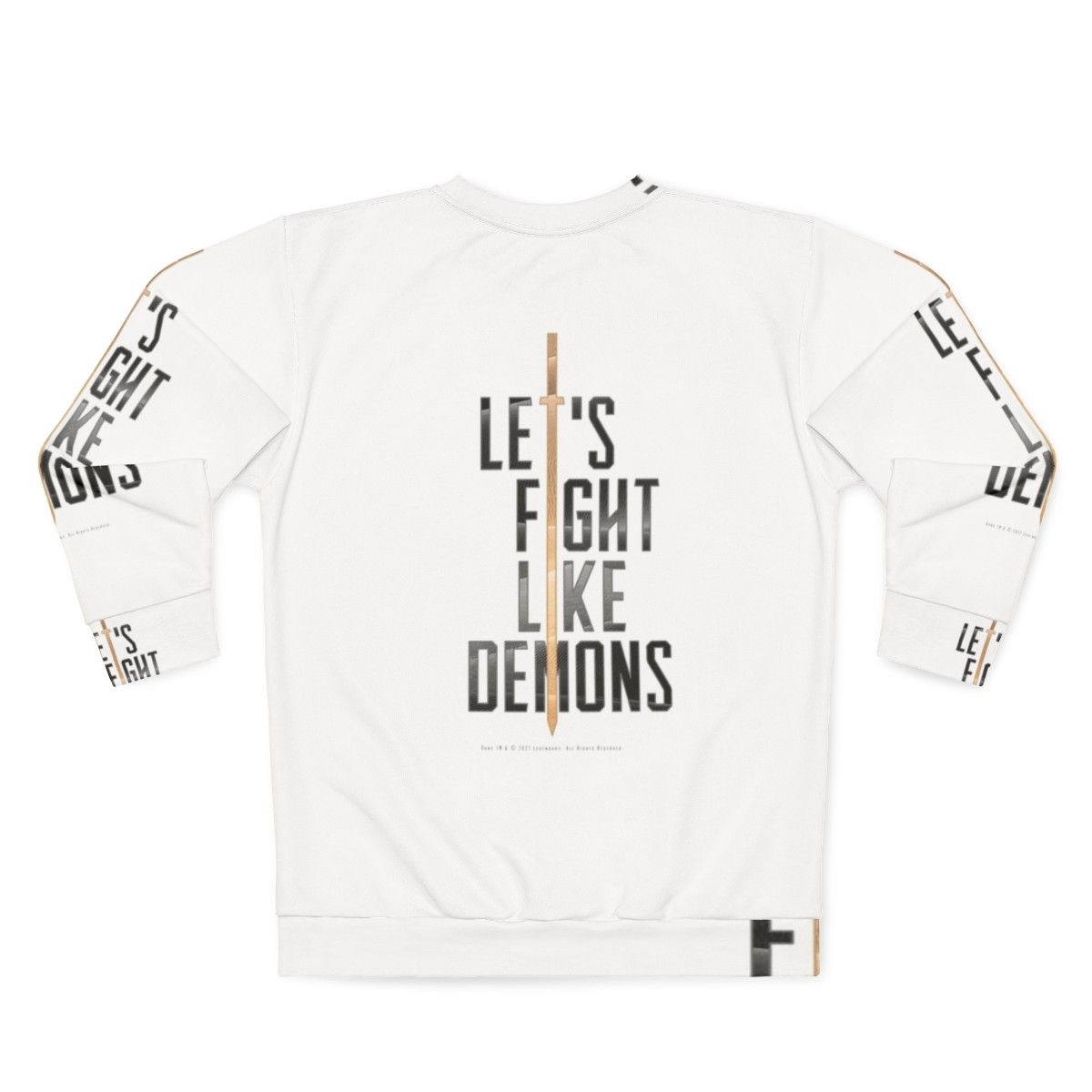 Dune 'Let's Fight Like Demons' Dark Sweatshirt - Back