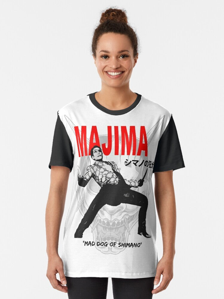 Majima "Mad Dog of Shimano" Yakuza-themed graphic t-shirt - Women