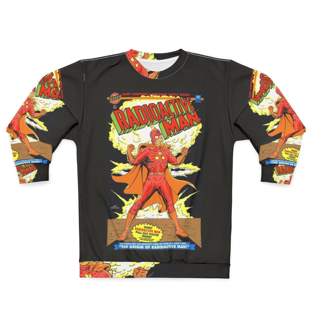 Radioactive Man comic book x-ray design sweatshirt