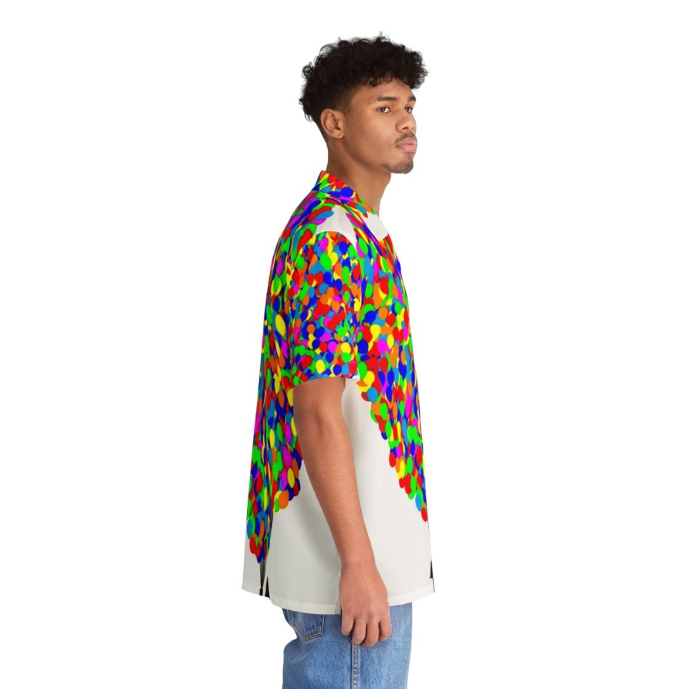 Up-inspired Disney Pixar Hawaiian shirt featuring balloons and characters - People Pight