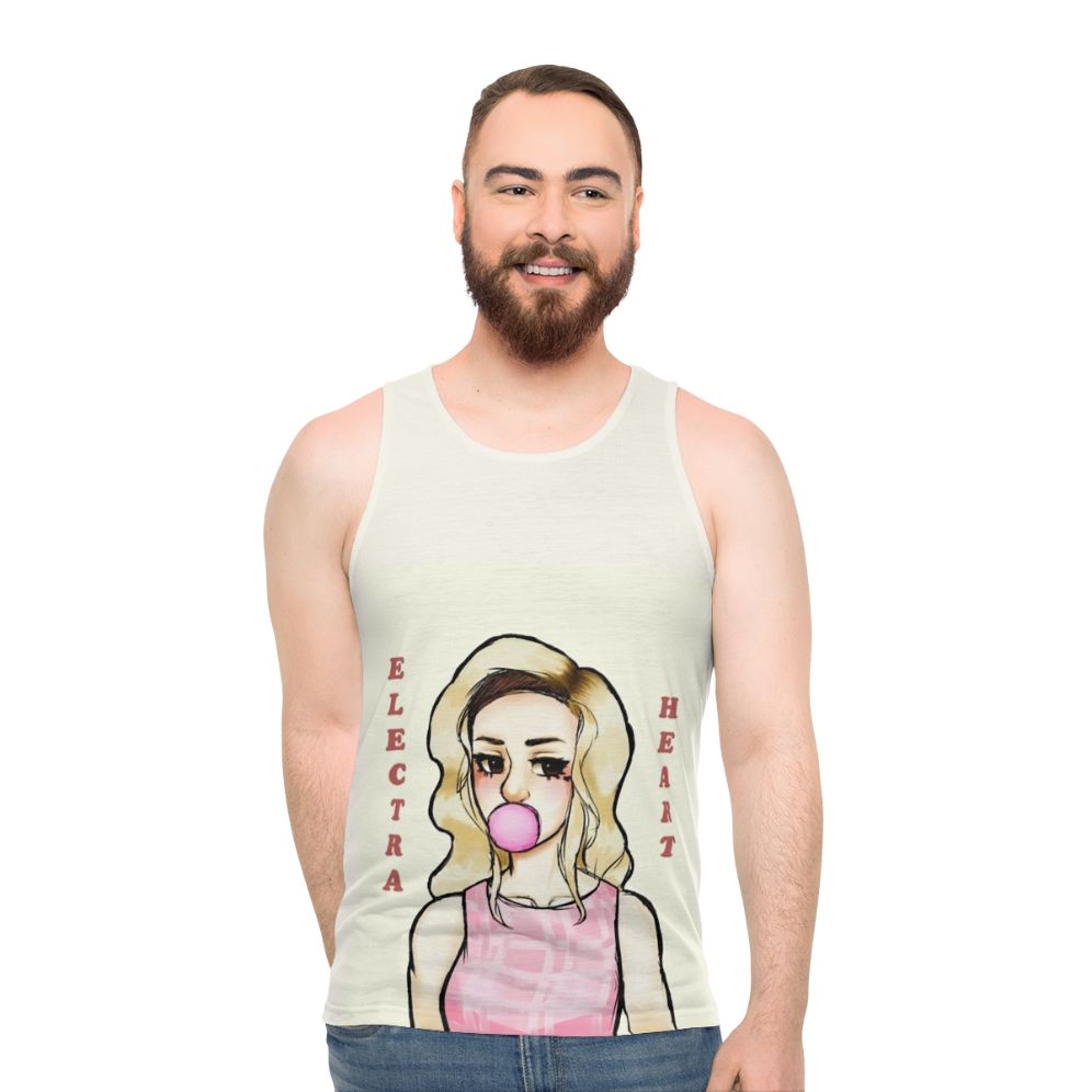 Electra Heart Pink Tank Top - men