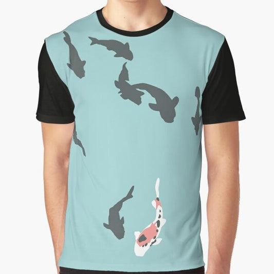 A Silent Voice Koi Fish Graphic T-Shirt for Anime Fans