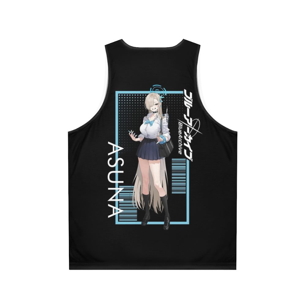 Blue Archive Anime Character Portrait Unisex Tank Top - Back