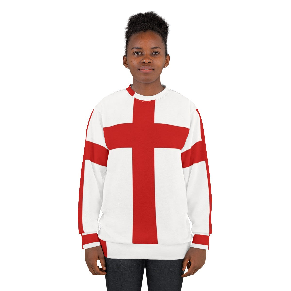 St George's Cross British Patriotic Sweatshirt - women