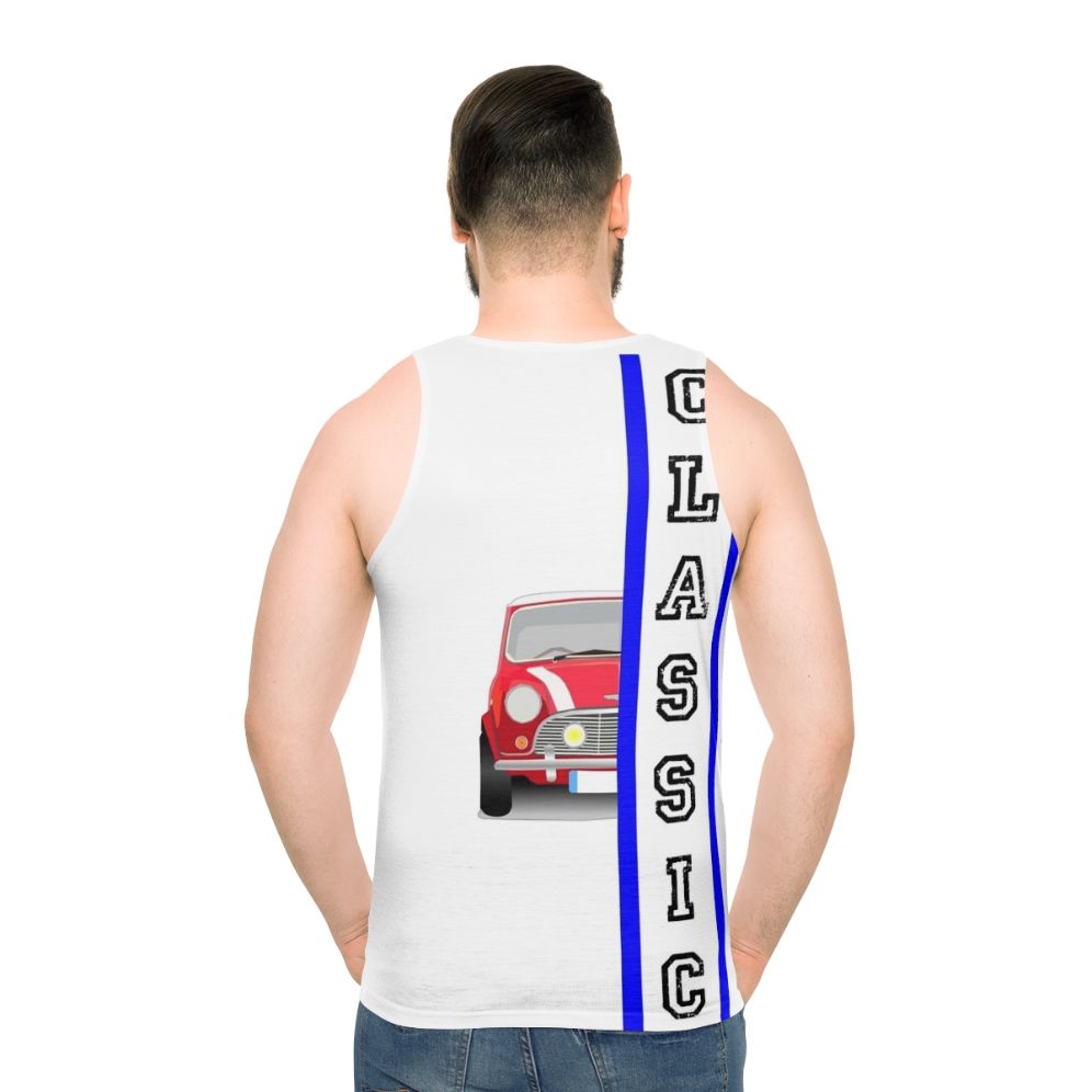 Classic Mini Cooper unisex tank top - men back