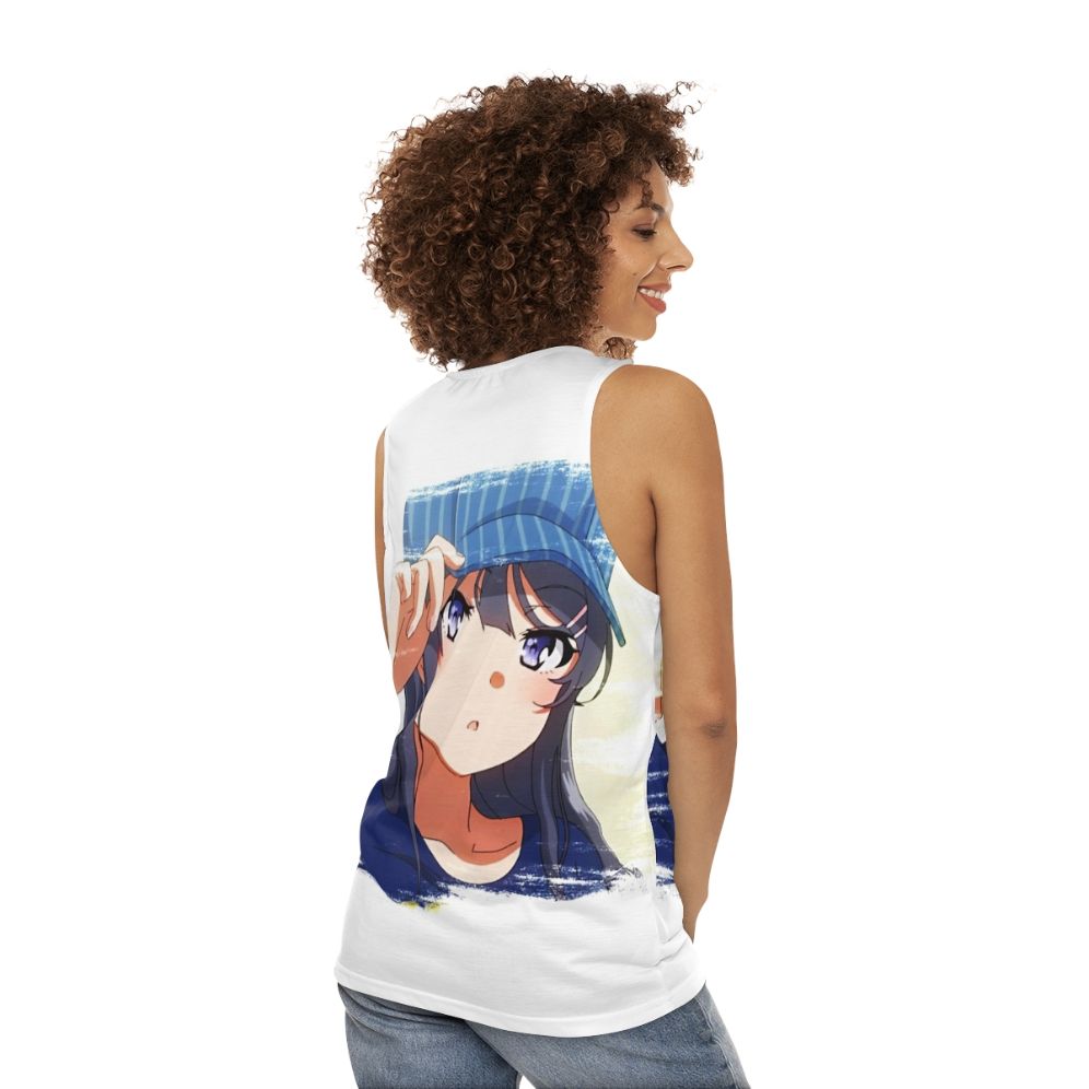 Mai Sakurajima Anime Unisex Tank Top - women back