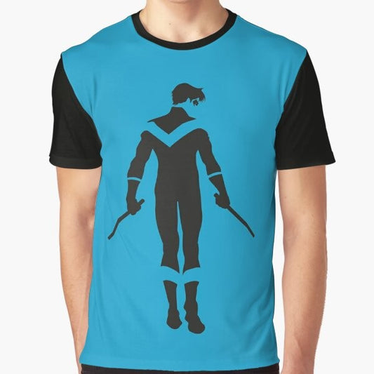 Minimalist Nightwing Graphic T-Shirt featuring Dick Grayson from DC Comics