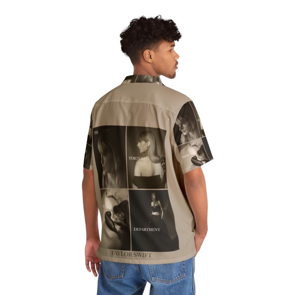 The Tortured Poets Department Ombré Hawaiian Shirt featuring a collage design for Taylor Swift fans - People Back