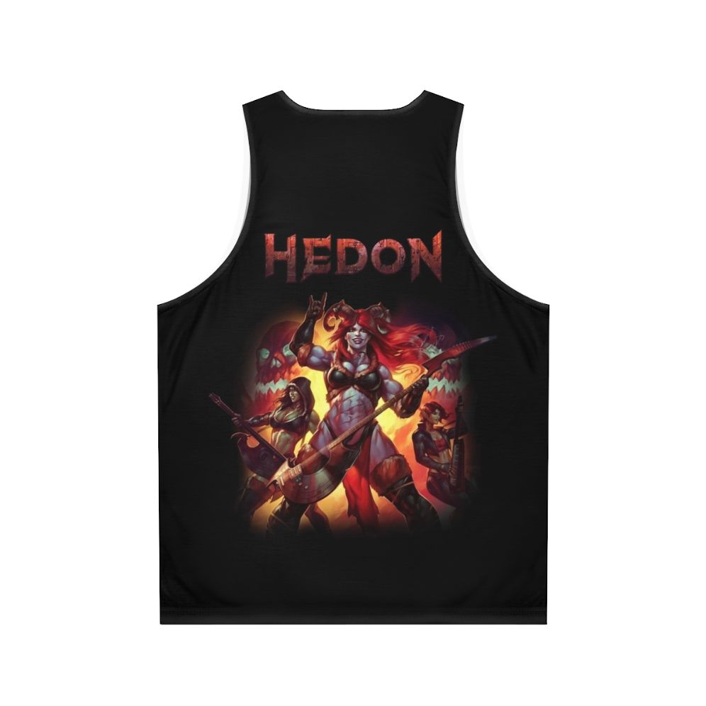 Hedon album cover art unisex tank top - Back