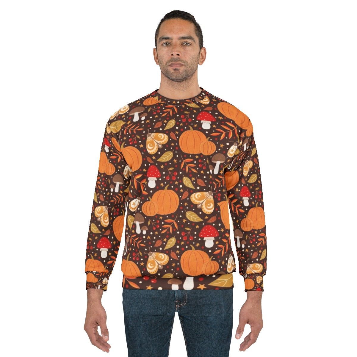 Autumn Elements Sweatshirt featuring nature inspired design - men