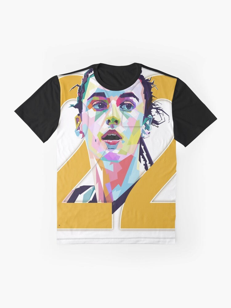 Caitlin Clark Pop Art Graphic T-Shirt - Flat lay