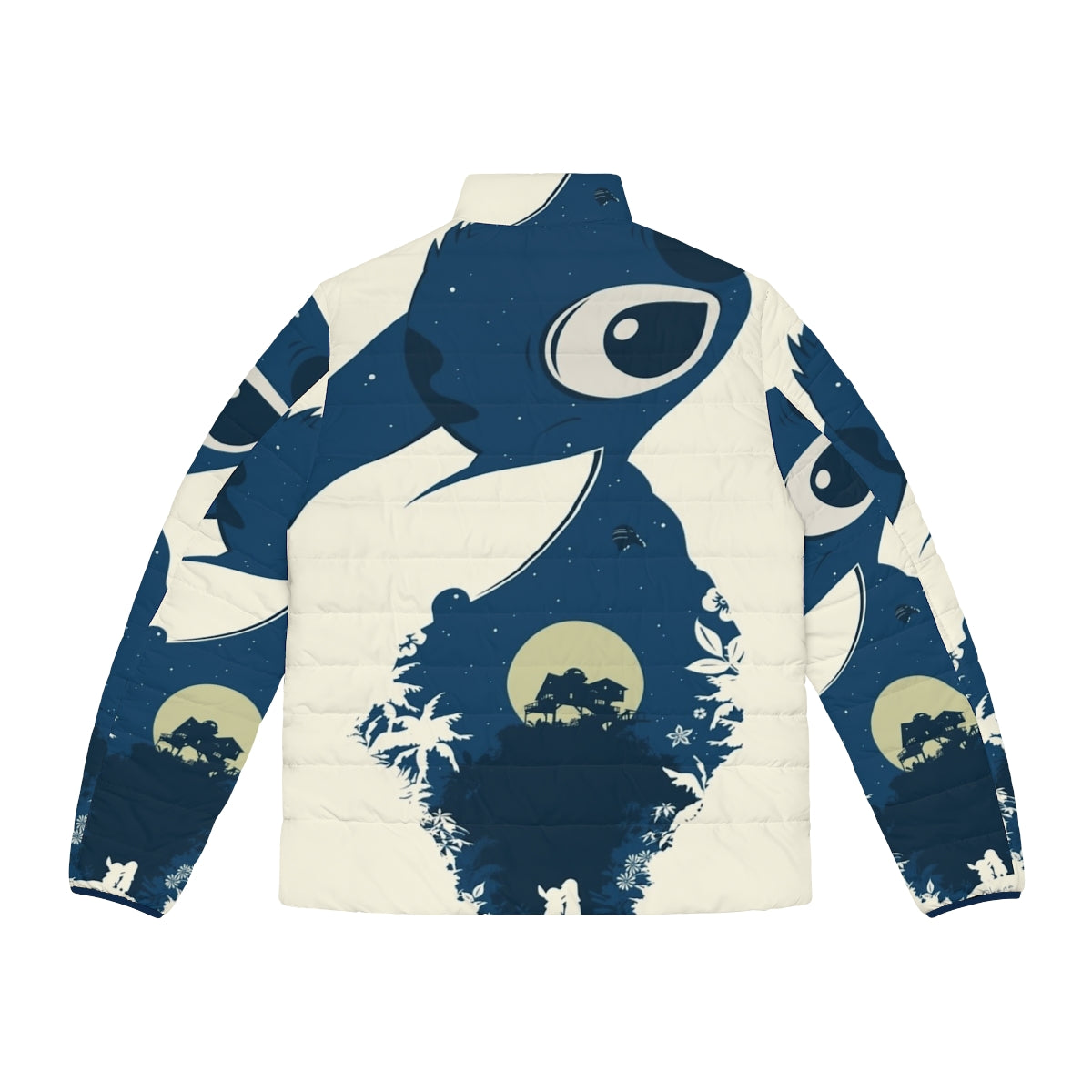 Lilo and Stitch inspired puffer jacket with 626 design - Back