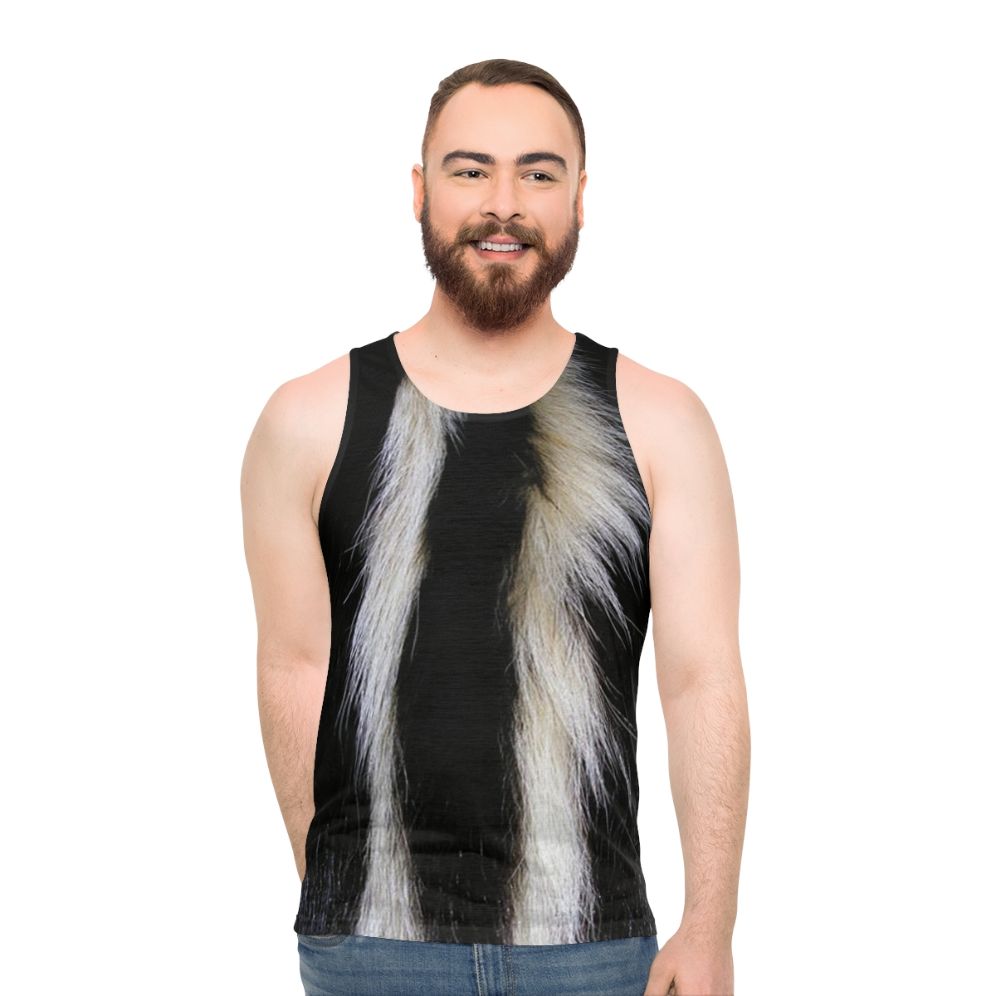 Skunk stripes unisex tank top - men