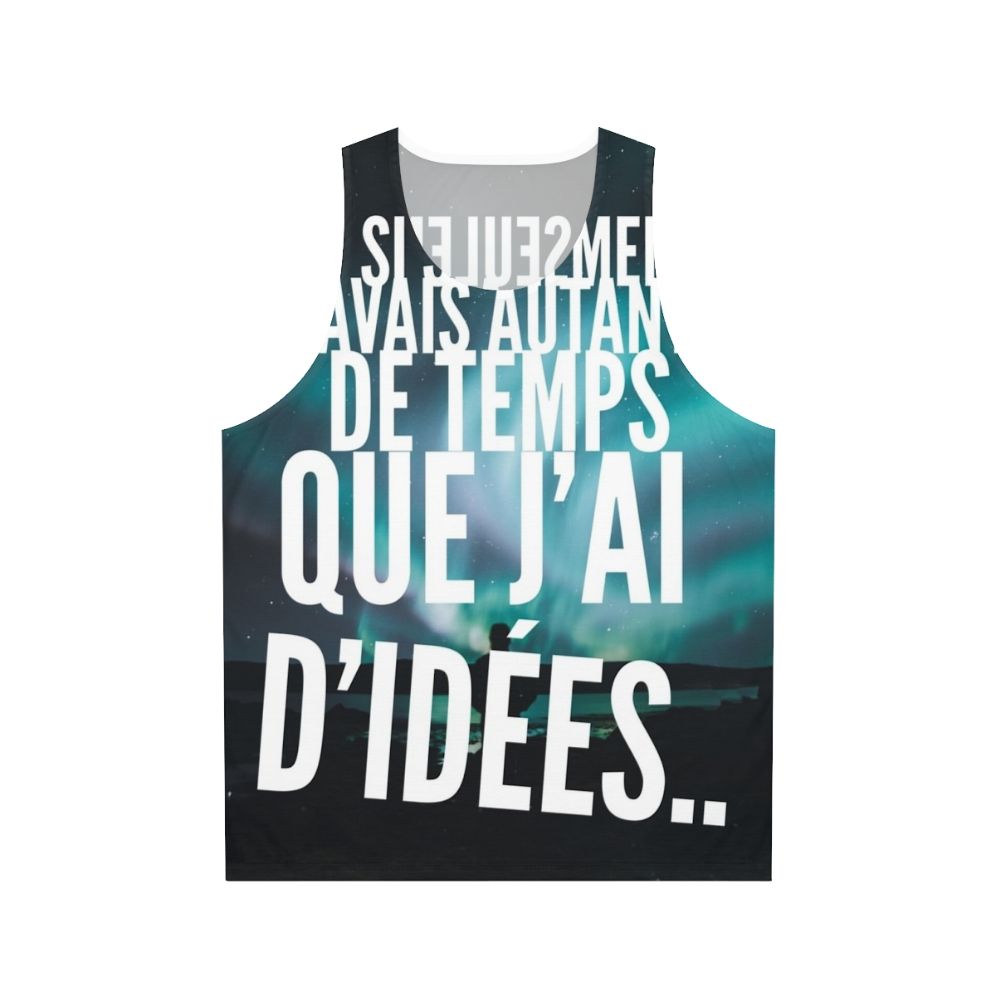 Too Many Ideas' Unisex Tank Top for Creative Individuals