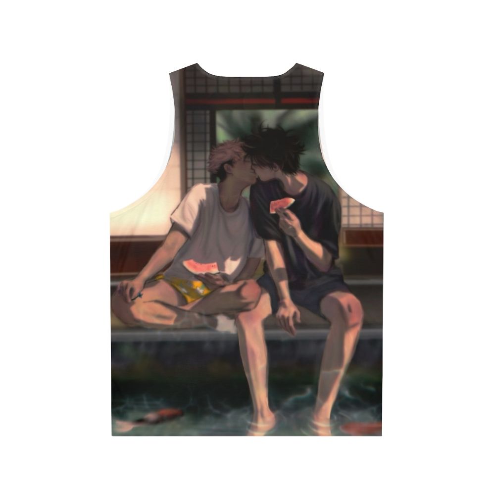 Jujutsu Kaisen Megumi Fushiguro and Itadori Yuuji Unisex Tank Top - Back