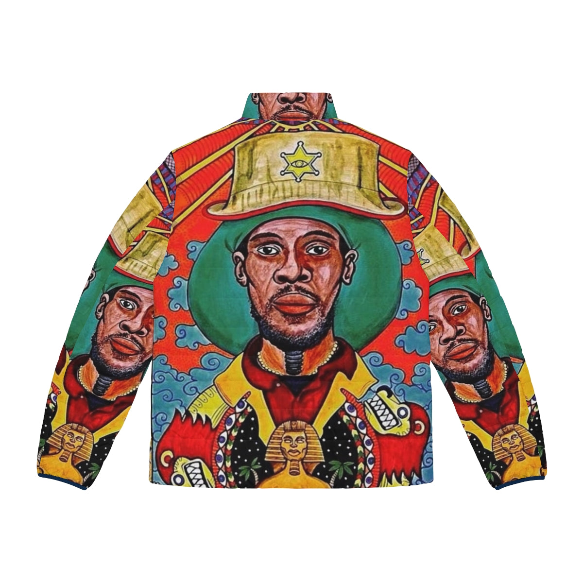 Midnite Vaughn Benjamin Reggae Puffer Jacket - Back