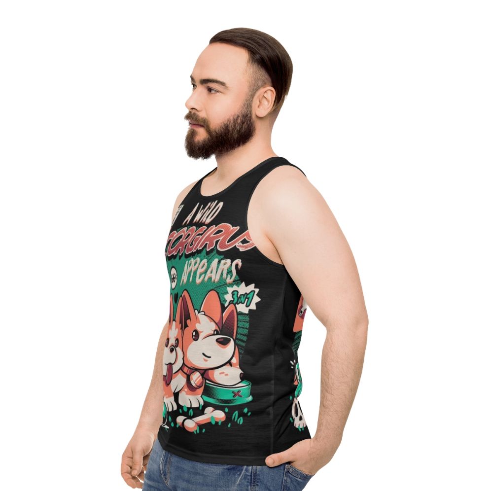 Magical Corgi Unisex Tank Top - men side