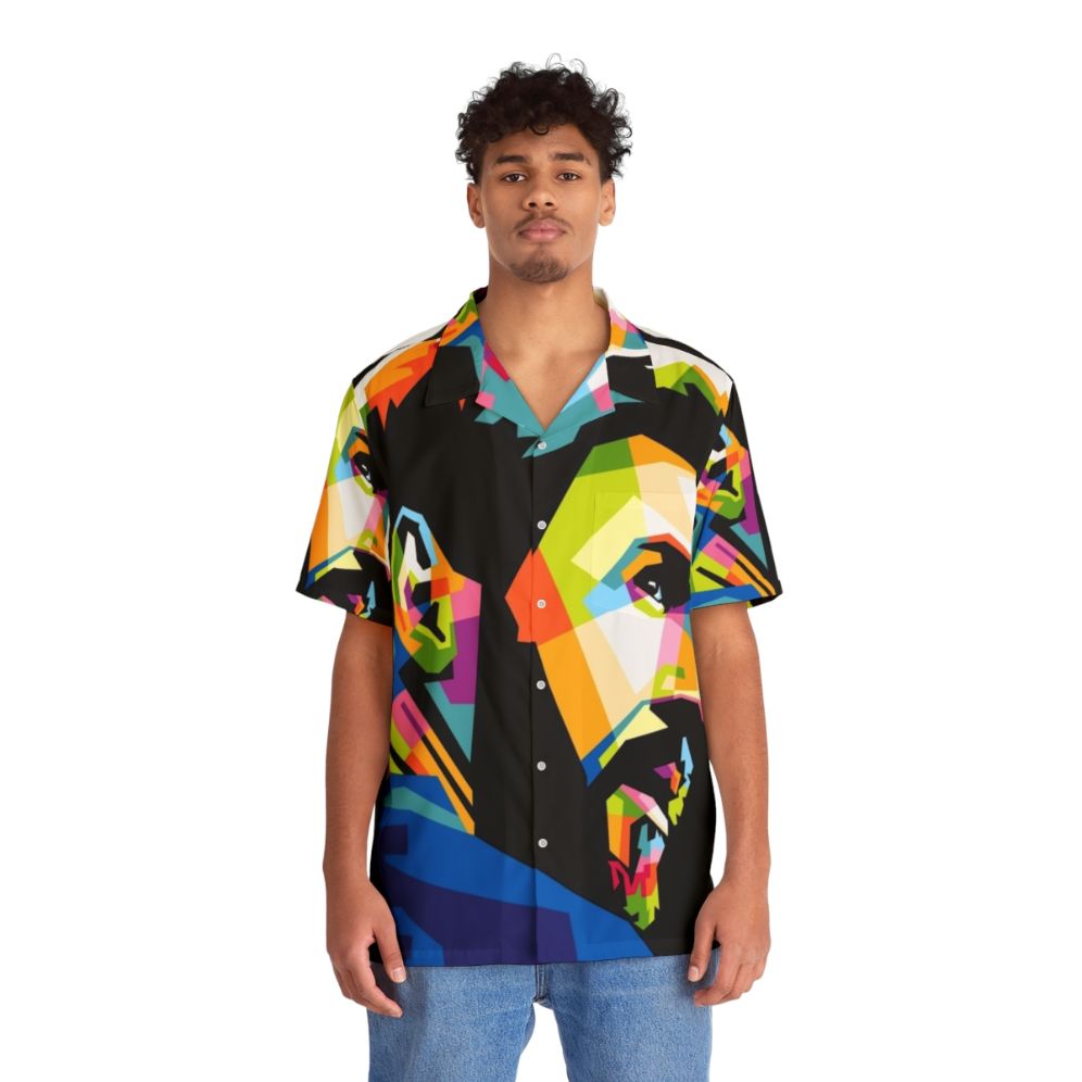 WPAP Leo Messi Hawaiian Shirt - People Front