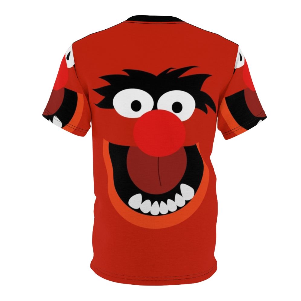 Colorful t-shirt featuring a variety of Muppet characters and animals in a pop art style - Back