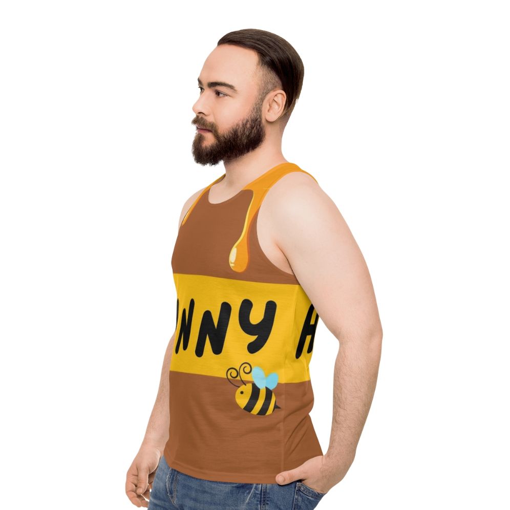 Winnie The Pooh Honey Pot Unisex Tank Top - men side