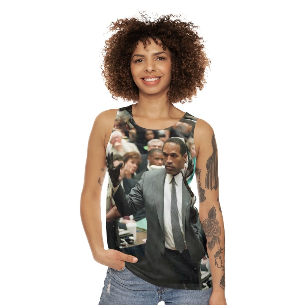 OJ Simpson Gloves Unisex Tank Top - women