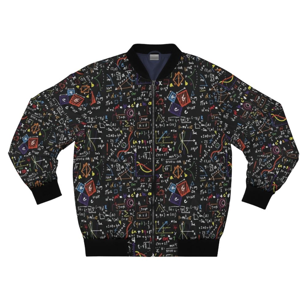 Maths Equations Bomber Jacket - Geeky and Nerdy Apparel with Mathematical Formulas and Symbols