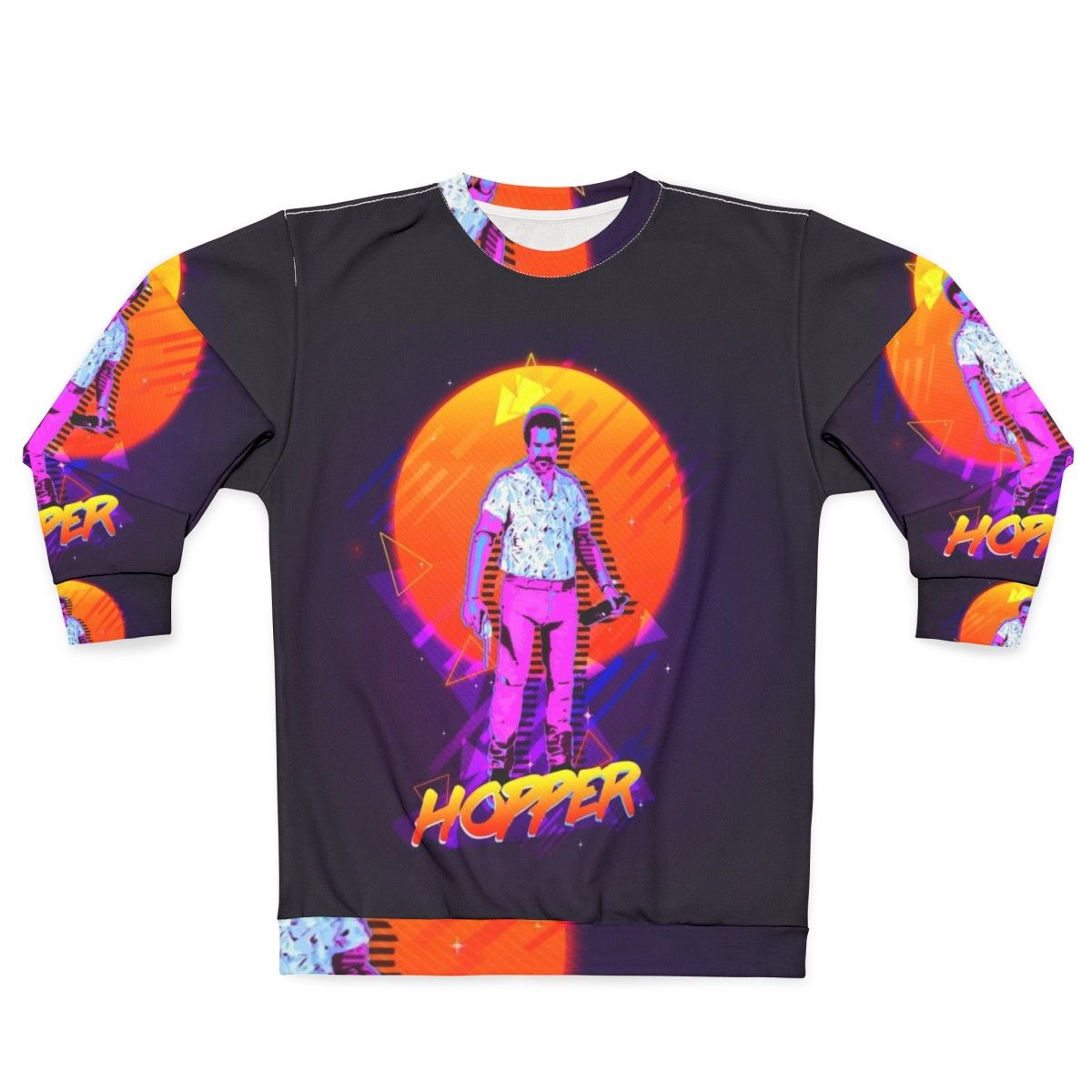 Hopper Sweatshirt - Stranger Things Inspired 80s Clothing