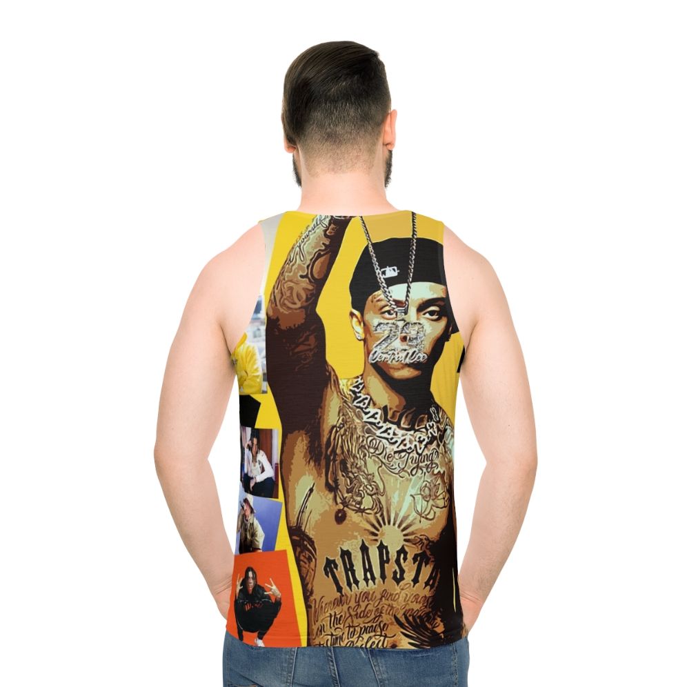 Central Cee Unisex Collage Design Tank Top - men back