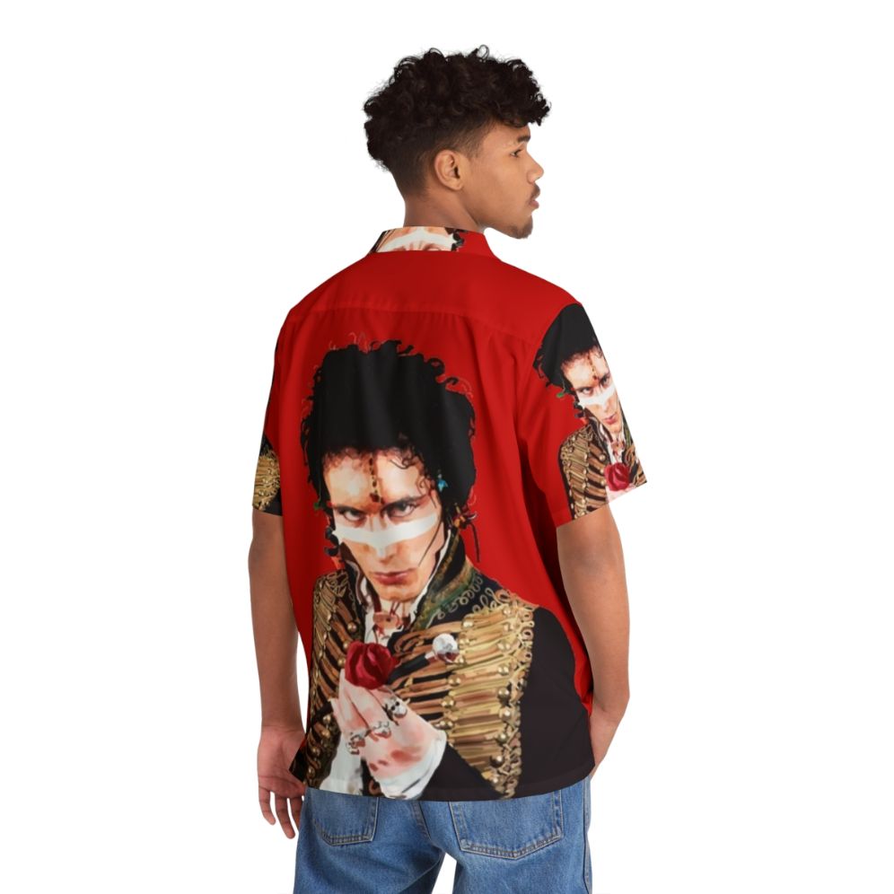 Adam Ant 80s Hawaiian Shirt - Flat lay