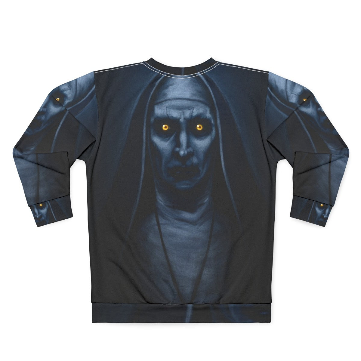 Valak painting horror sweatshirt - Back